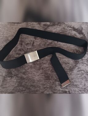 Steve Madden Black Men's Black Belt w/Metal Buckle Adjustable XXL